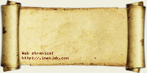 Anđela Mošorinac vizit kartica